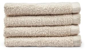 Béžové rýchloschnúce bavlnené uteráky v súprave 4 ks 30x30 cm Quick Dry – Catherine Lansfield
