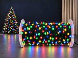 Vianočná LED mikro reťaz s kvapkovými diódami, rôznofarebná, 50M, 500 LED, 8 programov, diaľkový ovládač