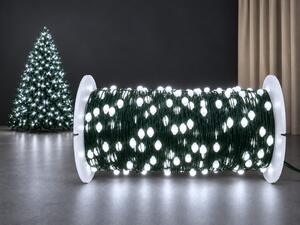 Vianočná LED mikro reťaz s kvapkovými diódami, studená biela, 50M, 500 LED, 8 programov, diaľkový ovládač