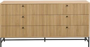 Komoda v dekore duba v prírodnej farbe 158x80x40 cm Albany – Actona