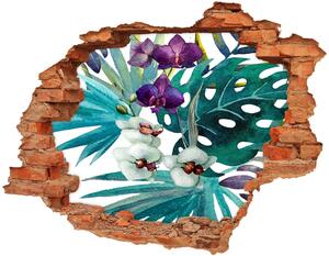 Fotoobraz diera na stenu Tropické kvety nd-c-74294366