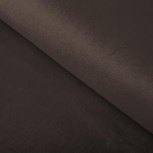 Zamatová látka Velvet Prémium SVP-016 Tmavo hnedá - šírka 145 cm