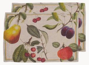 Ľanové prestierania Orchard Fruits, 2 ks
