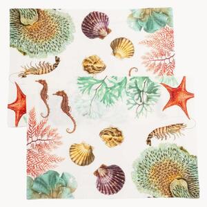 Ľanové prestierania Ocean Animals, 2 ks