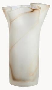 Váza z drážkovaného skla Galene, V 32 cm