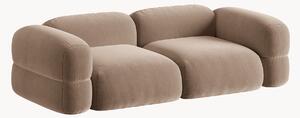 Modulárna zamatová pohovka Roger (3-miestna), Š 250 cm