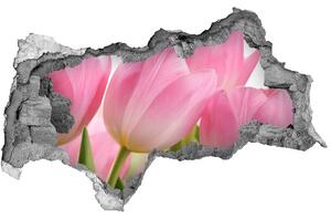 Samolepiaca diera nálepka Ružové tulipány nd-b-76775867
