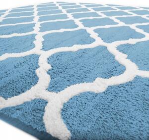 Tutumi Clover, plyšový koberec 120x170cm, modrá, SHG-08014