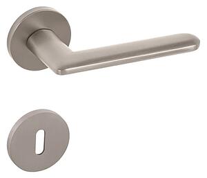 Dverové kovanie MP Eliptica - R 36 (NP - Nikel perla), kľučka-kľučka, Otvor pre obyčajný kľúč BB, MP NP (nikel perla)