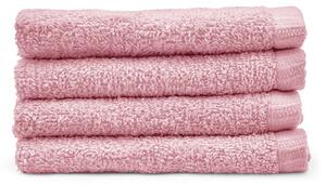 Ružové rýchloschnúce bavlnené uteráky v súprave 4 ks 30x30 cm Quick Dry – Catherine Lansfield