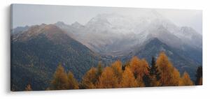 Obraz - Výhľad na hrebene hôr (120x50 cm)