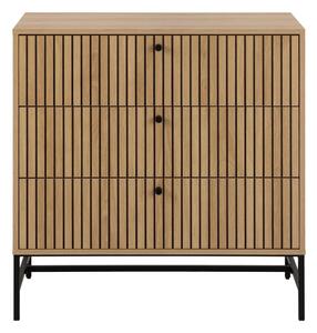 Komoda v dekore duba v prírodnej farbe 81x80x40 cm Albany – Actona