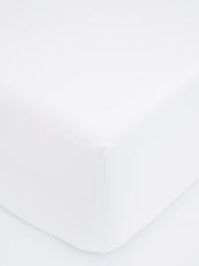 Jersey plachta do postieľky Classic 60 x 120 cm – biela