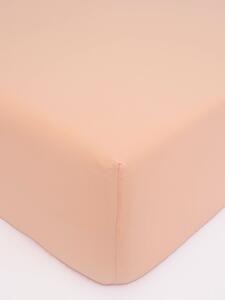 Jersey plachta do postieľky Classic 60 x 120 cm – lososová