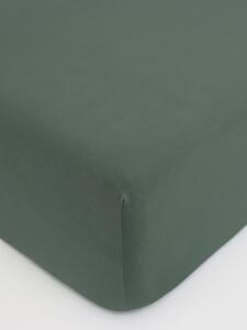 Jersey plachta do postieľky Classic 70 × 140 cm - olivová
