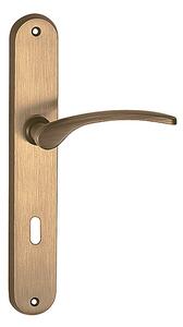 Dverové kovanie LEKO OTZI BA Z1420 (ABR), kľučka-kľučka, WC kľúč, Twin ABR (mosadz patinovaná), 72 mm