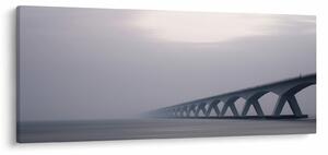 Obraz mosta v hmle (120x50 cm)