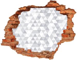 Foto fotografie diera na stenu Šedá trojuholníky