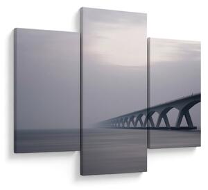 Obraz mosta v hmle (90x60 cm)
