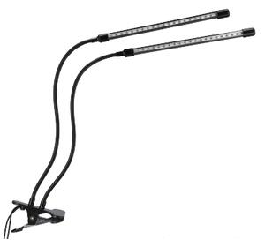 JU Univerzálna rastlinná lampa s dvoma svetelnými panelmi, napájaná cez USB bez napájacieho adaptéra