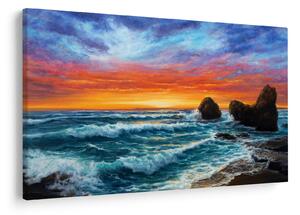 Obraz - Západ slnka (90x60 cm)