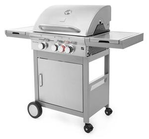 Plynový gril CALIFORNIA BBQ, 4 horáky, s redukčným ventilom, strieborná Penta CZ
