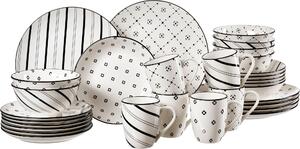 KOMBINOVANÝ SERVIS 30-dielne, porcelán keramika Ritzenhoff Breker - Jedálenské sety