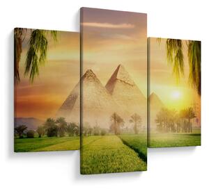 Obraz - Pyramídy (90x60 cm)