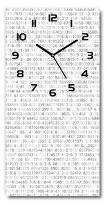 Moderné hodiny nástenné Binárne kod