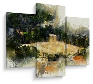 Obraz - Chrám Dia, Atény, Grécko (90x60 cm)