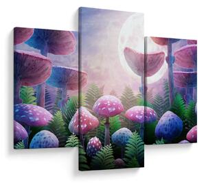 Obraz - Huby pri splne, grafika (90x60 cm)