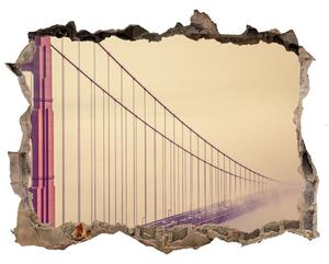 Fototapeta díra na zeď 3D Bridge v san franciscu