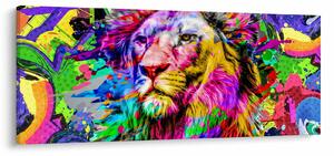 Obraz - 3D obraz leva (120x50 cm)