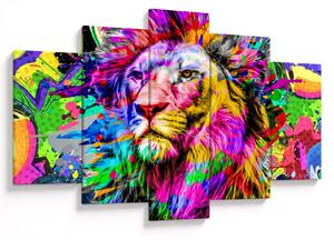 Obraz - 3D obraz leva (150x105 cm)