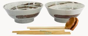 Porcelánová súprava riadu na ramen Masamura, 2 osoby, 6 ks