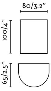 FARO 40523 - Nástenné svietidlo SOLE 1xGU10/8W/230V čierna zaokrúhlený