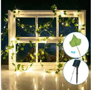 Aigostar - LED Solárna reťaz 100xLED/12m IP65 teplá biela ivy