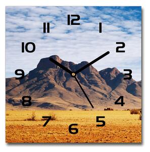 Sklenené hodiny štvorec Namíbie skaly
