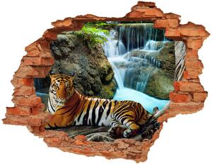 Samolepiaca nálepka betón Tiger vodopád nd-c-70563855
