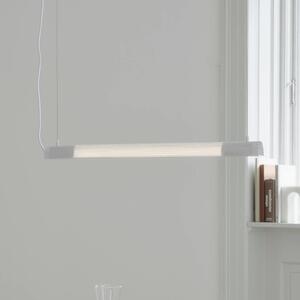 GEJST závesné svietidlo Radent, bílé, délka 70 cm, G13 LED, Biela / opálová, Obývacia izba / jedáleň, kov, Závesné svietidlo