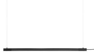GEJST závesné svietidlo Radent, černá, délka 138 cm, G13 LED, Čierna, Obývacia izba / jedáleň, kov, Závesné svietidlo
