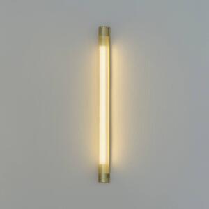 GEJST nástenné svetlo Radent, mosadzná farba, výška 70 cm, G13 LED, Mosadz / zlato, Obývacia izba / jedáleň, kov