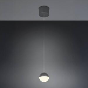 LED závesné svietidlo Senta, antracitová farba, Ø 10 cm, 3 000 K, 1-pl., Čierna, Obývacia izba / jedáleň, Plast, Moderný, Závesné svietidlo
