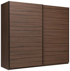 SKRIŇA S POSUVNÝMI DVERAMI, farba vlašského orecha, 250/211,5/61,5 cm P & B - Skrine, Online Only