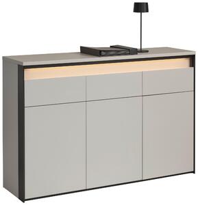 ŠIROKÁ KOMODA, čierna, béžová, 130/88/38 cm Voleo - Online Only drobný nábytok, Online Only