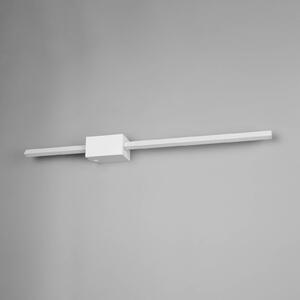 LED nástenné svetlo Cassino, biela matná, šírka 70 cm, kov, Biela / opálová, Obývacia izba / jedáleň, kov, Moderný