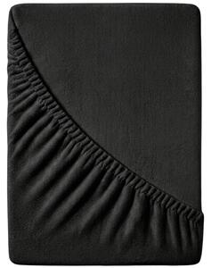 Froté plachta EXCLUSIVE čierna 90x200 cm
