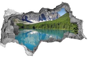 Nálepka fototapeta 3D výhľad Jazero v horách