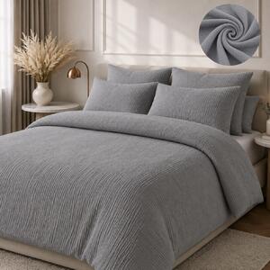 Mušelínové obliečky Grey Rozmer obliečok: Detský rozmer 90x135 cm, Obsah balenia: Set Balenie
