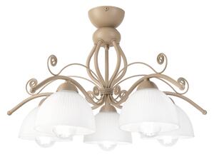 Brilagi - Prisadený luster ANTICO MODERN 5xE27/60W/230V béžová